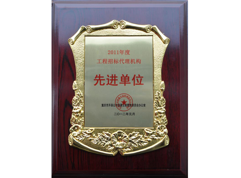 2011年度工程建设招标代理先进单位